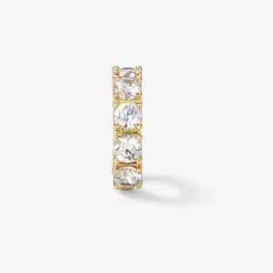 Elegant Gold and Diamondette Ear Cuff